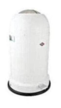 Wesco Kickmaster Classic Line Bin, 33L, White